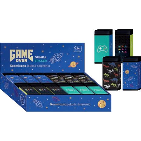 Γόμα Interdruk Game Over σε διάφορα σχέδια - Ανακάλυψε Γόμες για να σβήνεις τα ίχνη σου από το χαρτί από το Oikonomou-shop.gr.